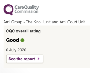 CQC rating for Ami Group - The Knoll Unit and Ami Court Unit